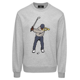 Eastside Golf Men's Core Fleece Crew Swingman Heather Grey