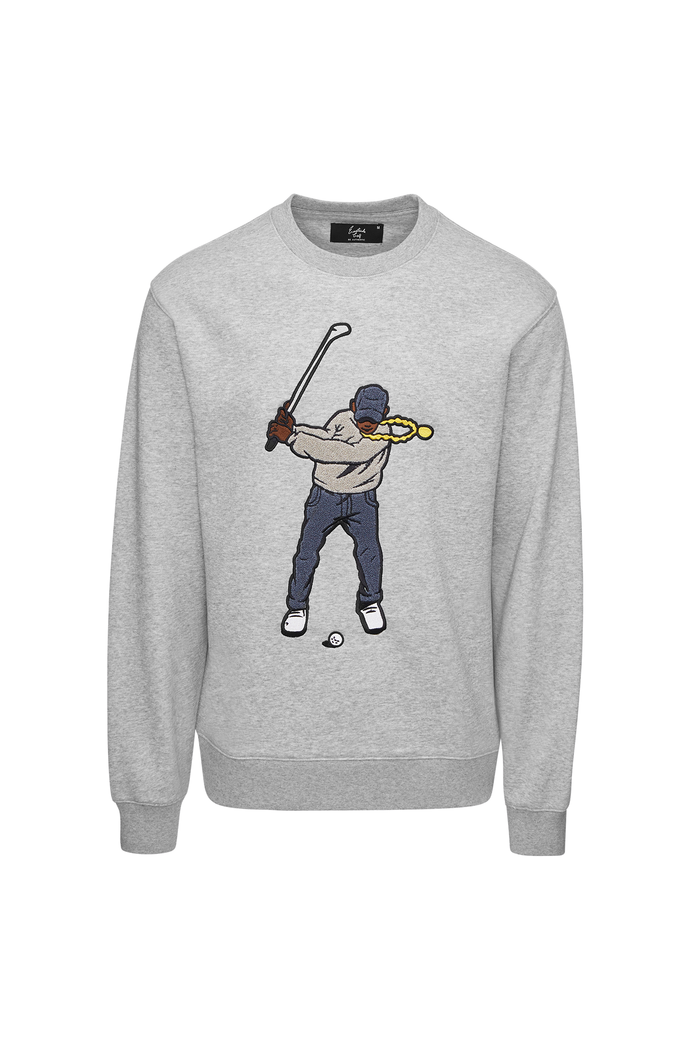 Eastside Golf Men's Core Fleece Crew Swingman Heather Grey