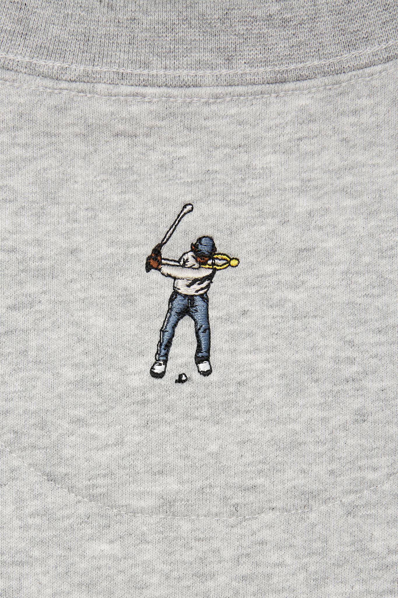 Eastside Golf Men's Core Fleece Crew Script Logo Heather Grey