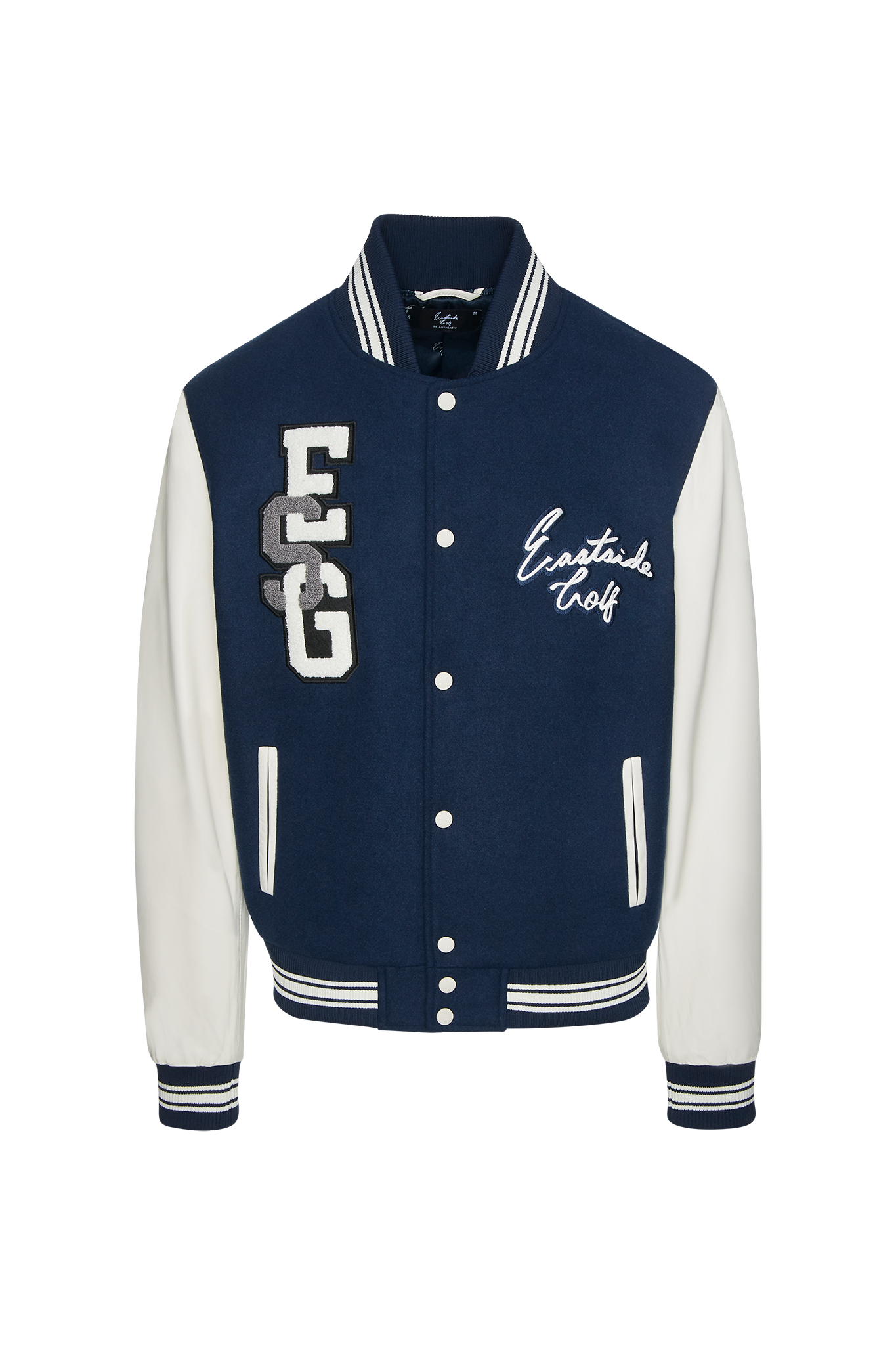 Eastside Golf Men's Varsity Jacket Midnight White