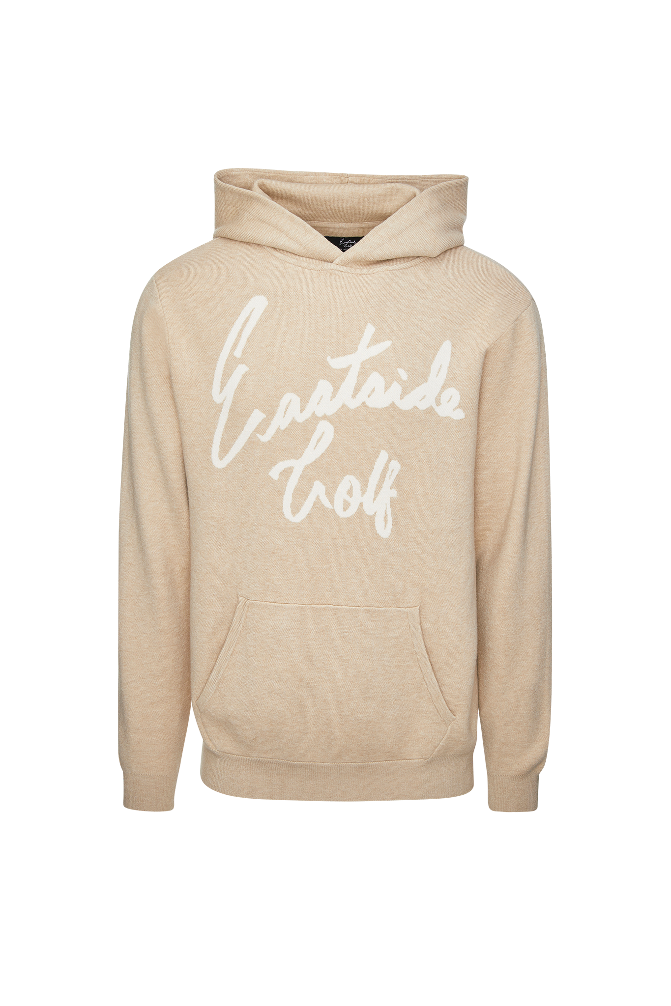 Eastside Golf Men's Merino Wool Blend Hooded Sweater Pale Khaki