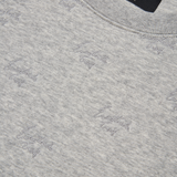 Heather Grey Eastside Golf Men's Fleece All-Over Script Crew