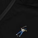 Black Eastside Golf Men's Short Sleeve Tech 1/2 Zip Mockneck Shirt