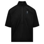 Black Eastside Golf Men's Short Sleeve Tech 1/2 Zip Mockneck Shirt