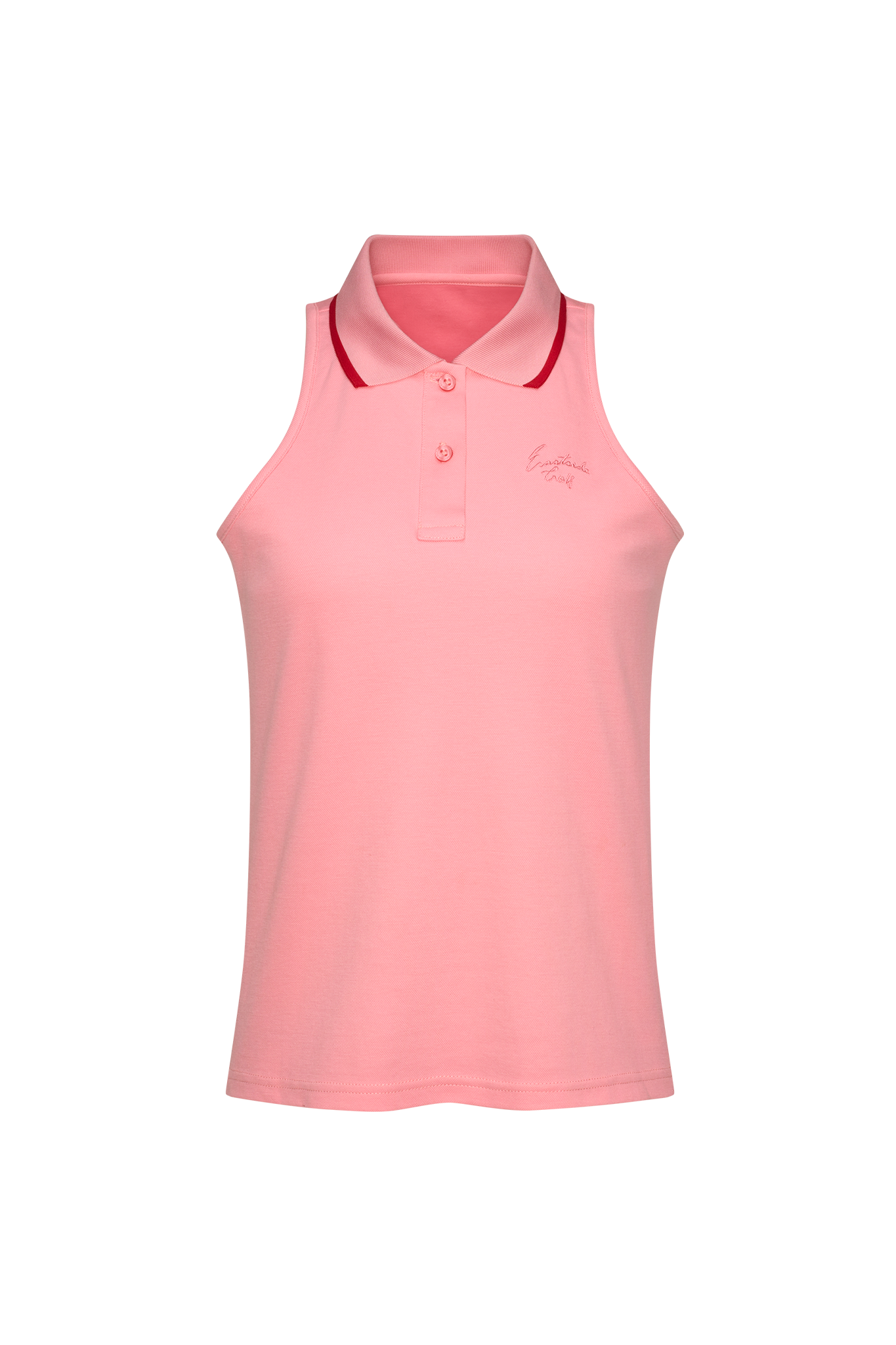 Dianthis Pink Eastside Golf Womens Pique Halter Polo