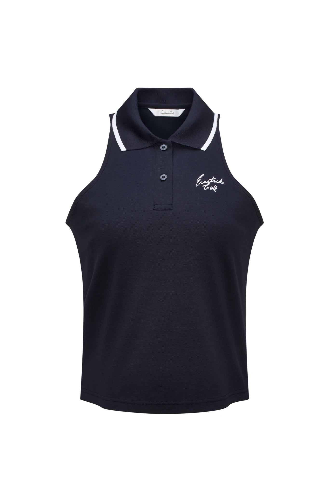 Midnight Navy Eastside Golf Womens Pique Halter Polo