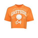 Orange Peel Eastside Golf Womens Oversized Cropped Tee