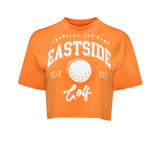 Orange Peel Eastside Golf Womens Oversized Cropped Tee