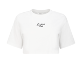 Bright White Eastside Golf Womens Oversized Cropped Tee