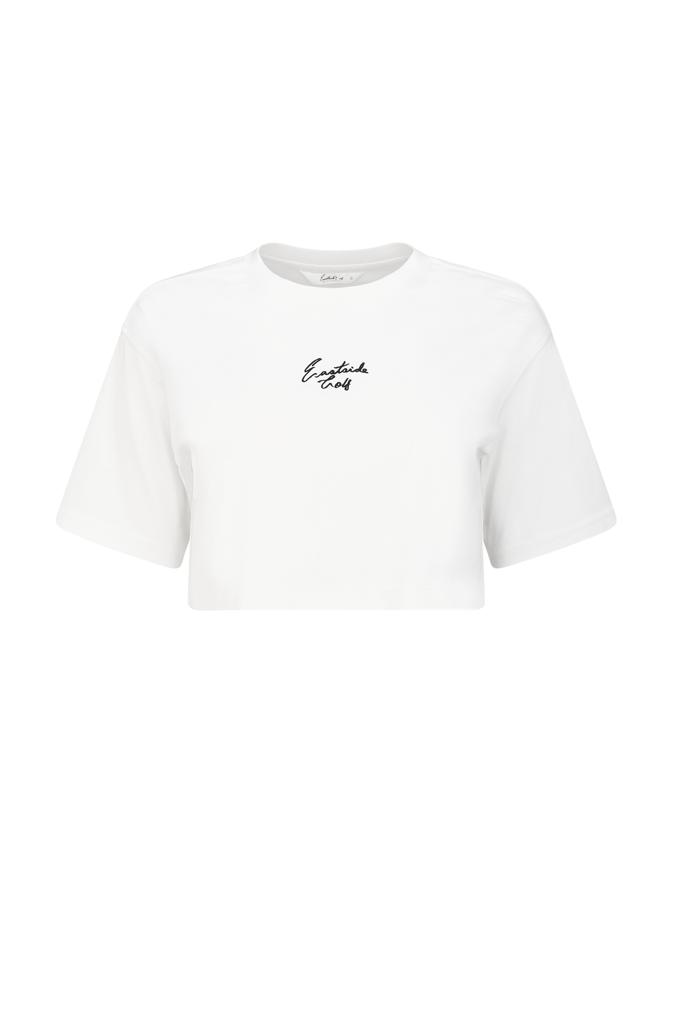 Bright White Eastside Golf Womens Oversized Cropped Tee