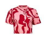 Dianthis LCD Pink Eastside Golf Womens Oversized Cropped Tee