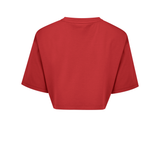 Jalapeno Red Eastside Golf Womens Oversized Cropped Tee