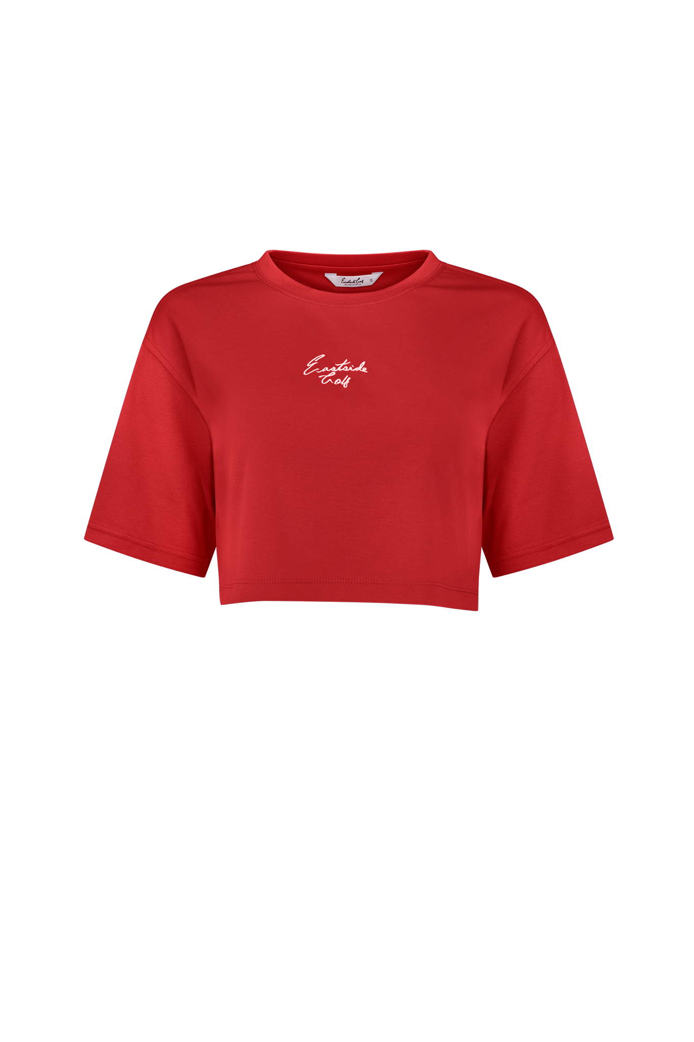 Jalapeno Red Eastside Golf Womens Oversized Cropped Tee