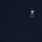 Midnight Navy Eastside Golf Womens L/S Banded Cropped Tee
