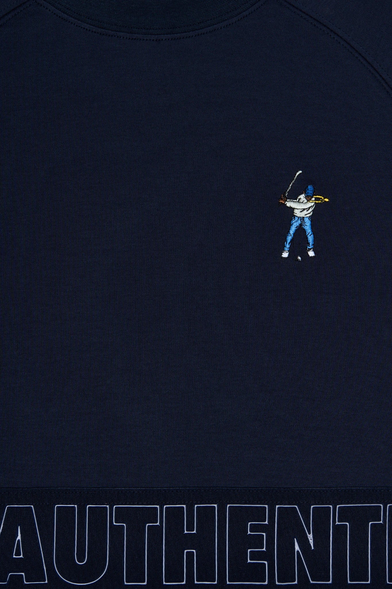 Midnight Navy Eastside Golf Womens L/S Banded Cropped Tee