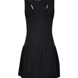 Black Eastside Golf Womens Flippy Racer-Backed Romper