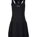 Black Eastside Golf Womens Flippy Racer-Backed Romper