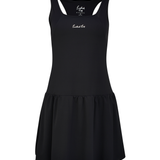 Black Eastside Golf Womens Flippy Racer-Backed Romper
