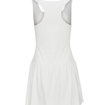 Bright White Eastside Golf Womens Flippy Racer-Backed Romper