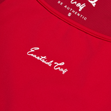 Jalapeno Red Eastside Golf Womens Flippy Racer-Backed Romper