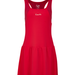 Jalapeno Red Eastside Golf Womens Flippy Racer-Backed Romper