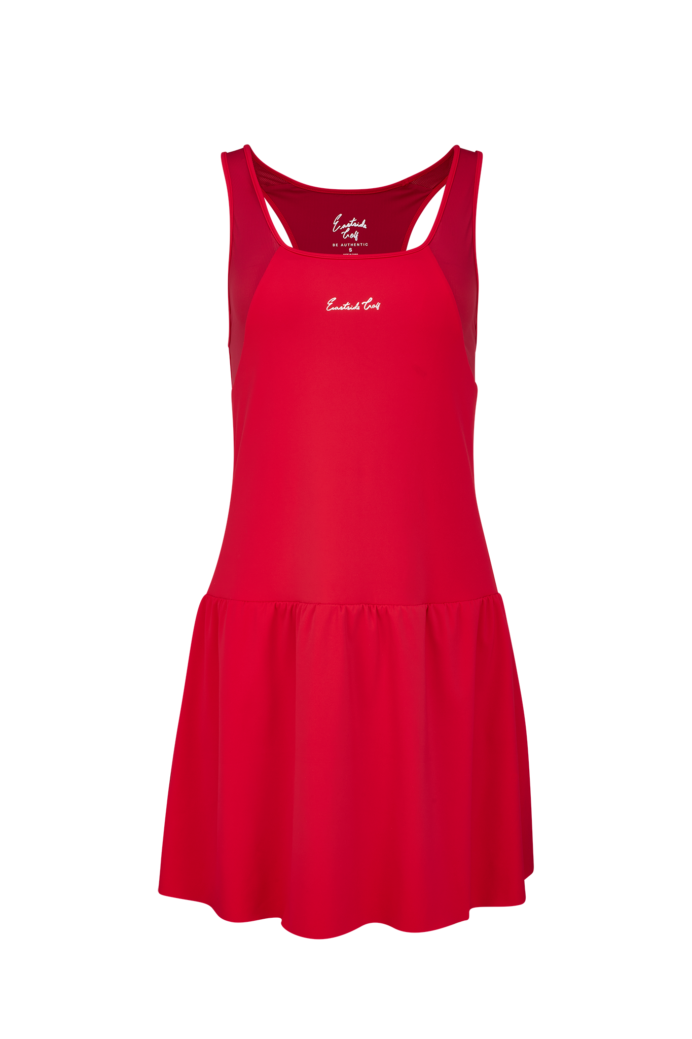 Jalapeno Red Eastside Golf Womens Flippy Racer-Backed Romper