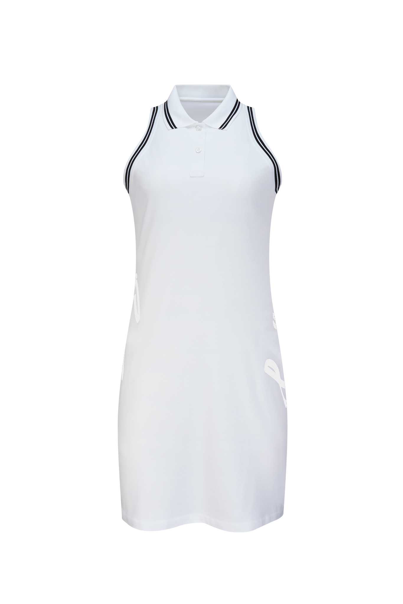 Bright White Eastside Golf Womens Pique Polo Dress