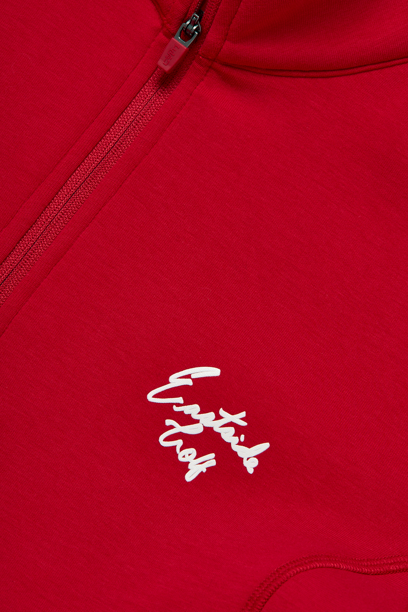 Jalapeno Red Eastside Golf Womens Tech Fleece Quarter Zip