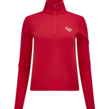 Jalapeno Red Eastside Golf Womens Tech Fleece Quarter Zip