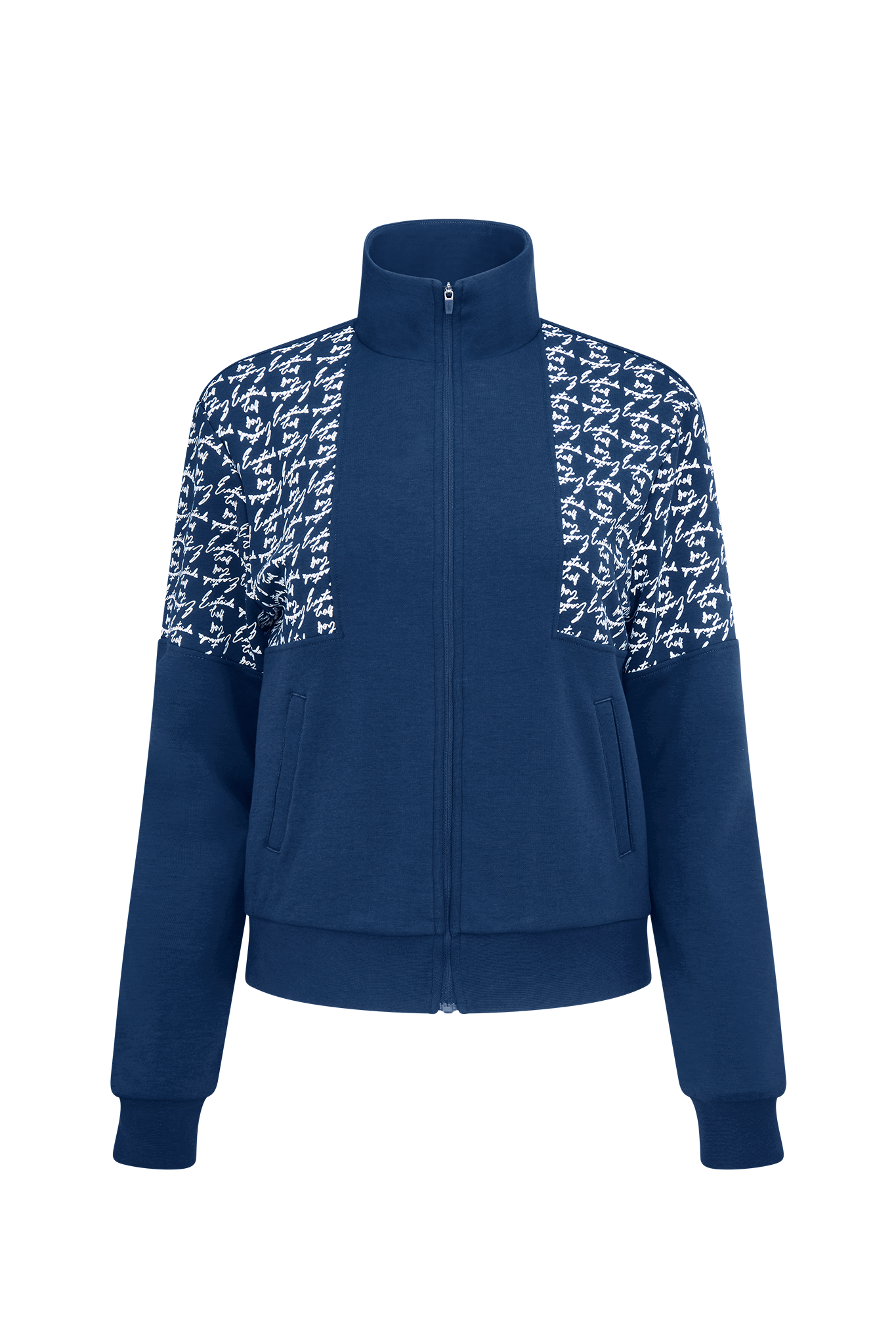 Navy White Track Suit Jacket