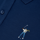 Navy Pique Polo