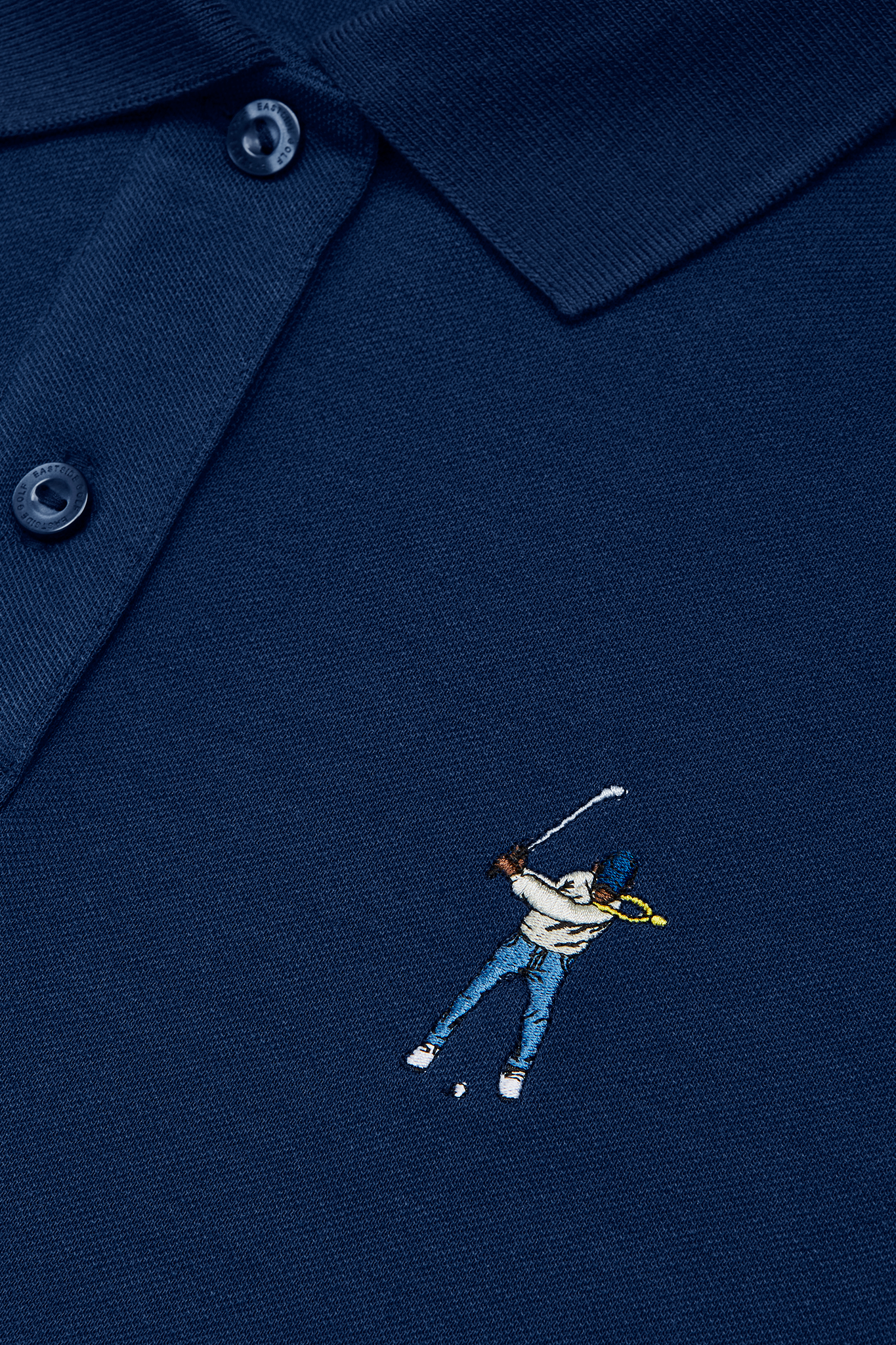 Navy Pique Polo