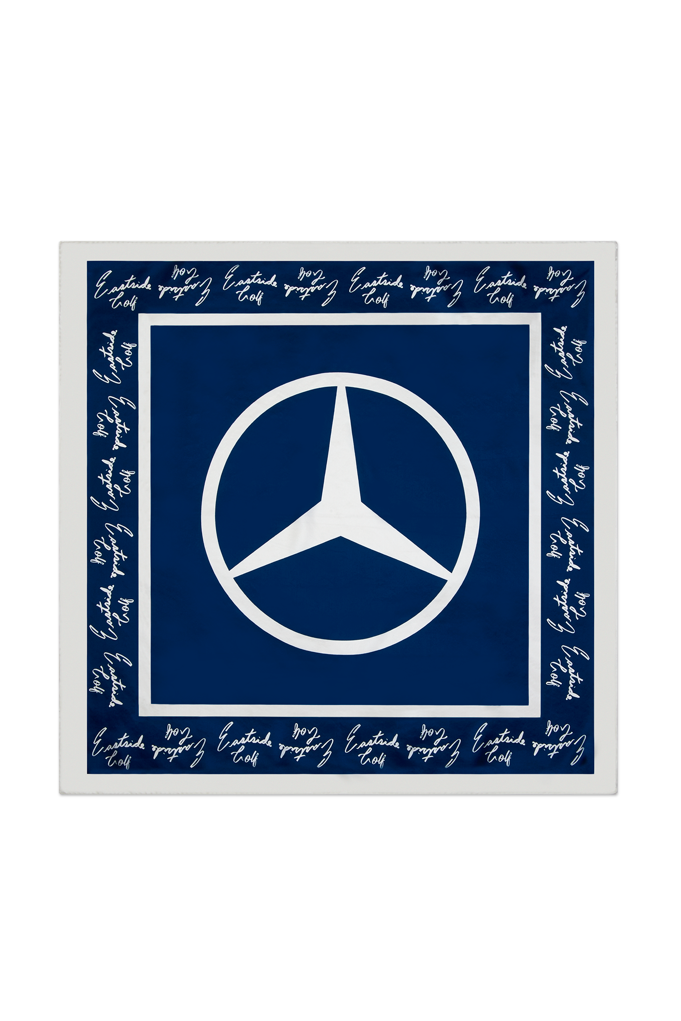 Navy Silk Scarf