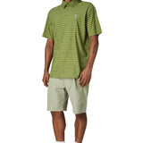 Striped Snap Placket Polo