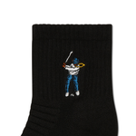 Eastside Golf Ankle Height Logo Socks Black