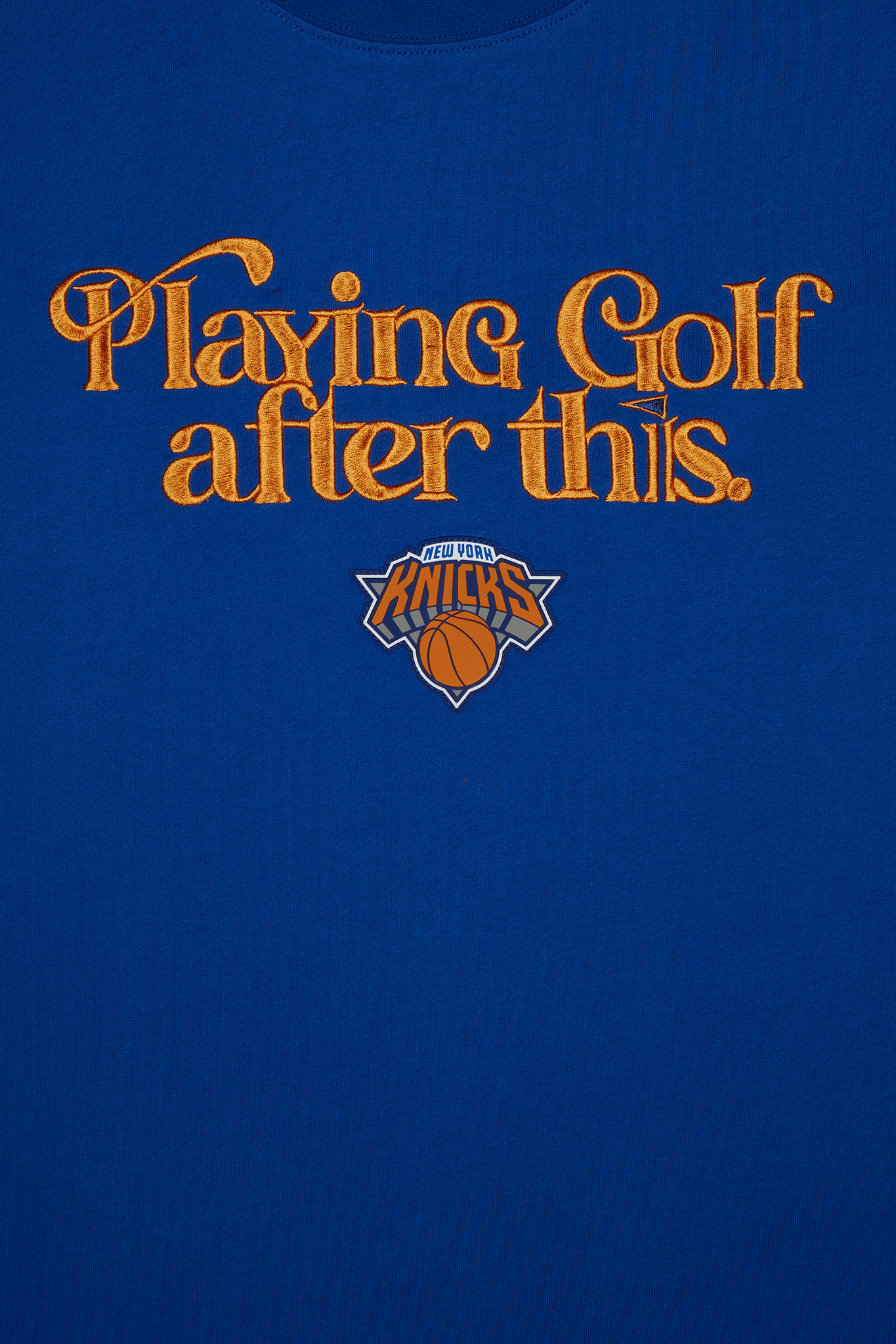 Eastside NBA-Playing Golf After This Knicks T-Shirt Blue – Eastside Golf
