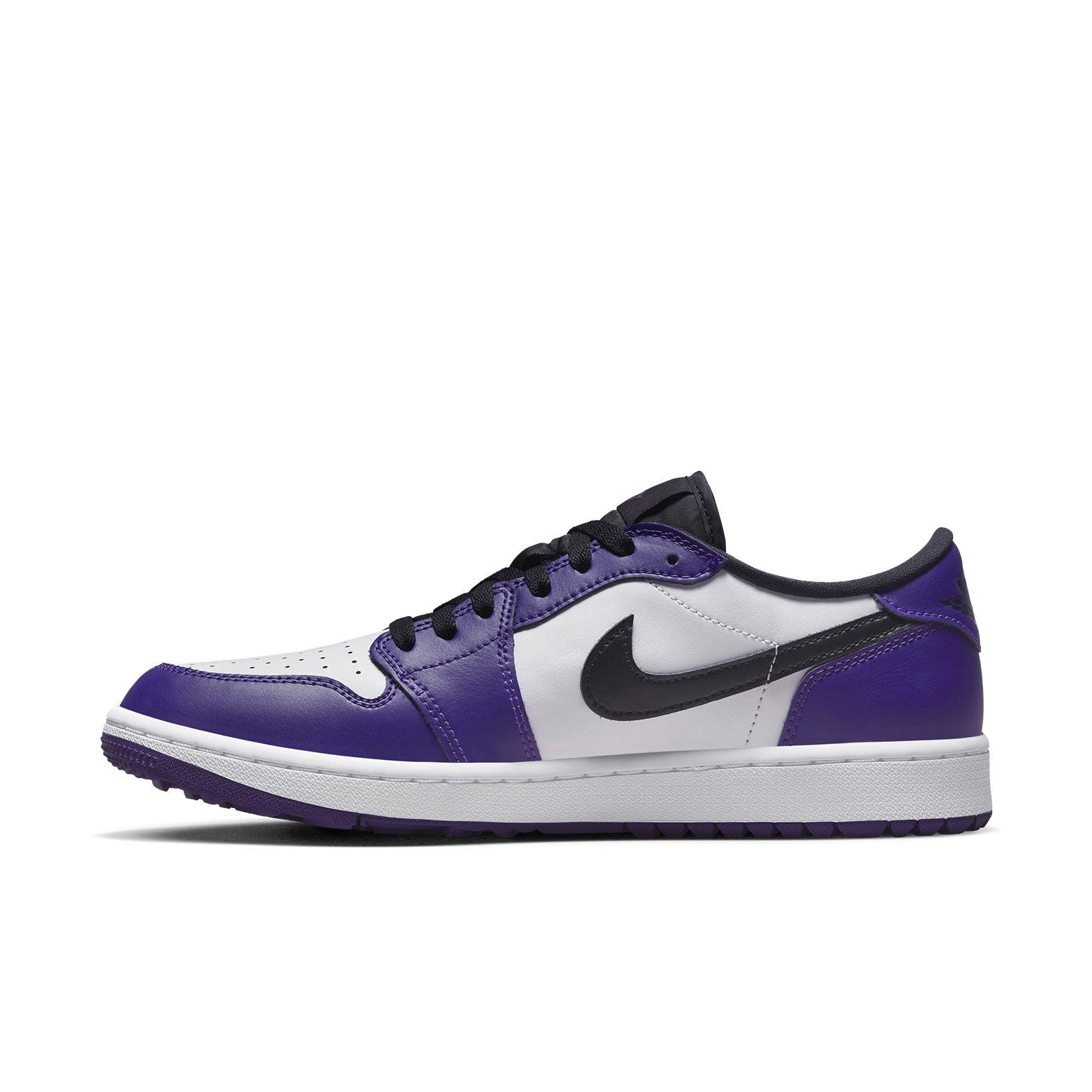 Nike Air Jordan 1 Low sneakers in purple & white