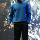 Electric Blue Fairway Knit Crew