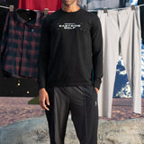 Black Launch Center Graphic Long Sleeve Tee