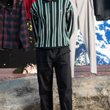 Prime Green/Midnight Navy Polo Sweater