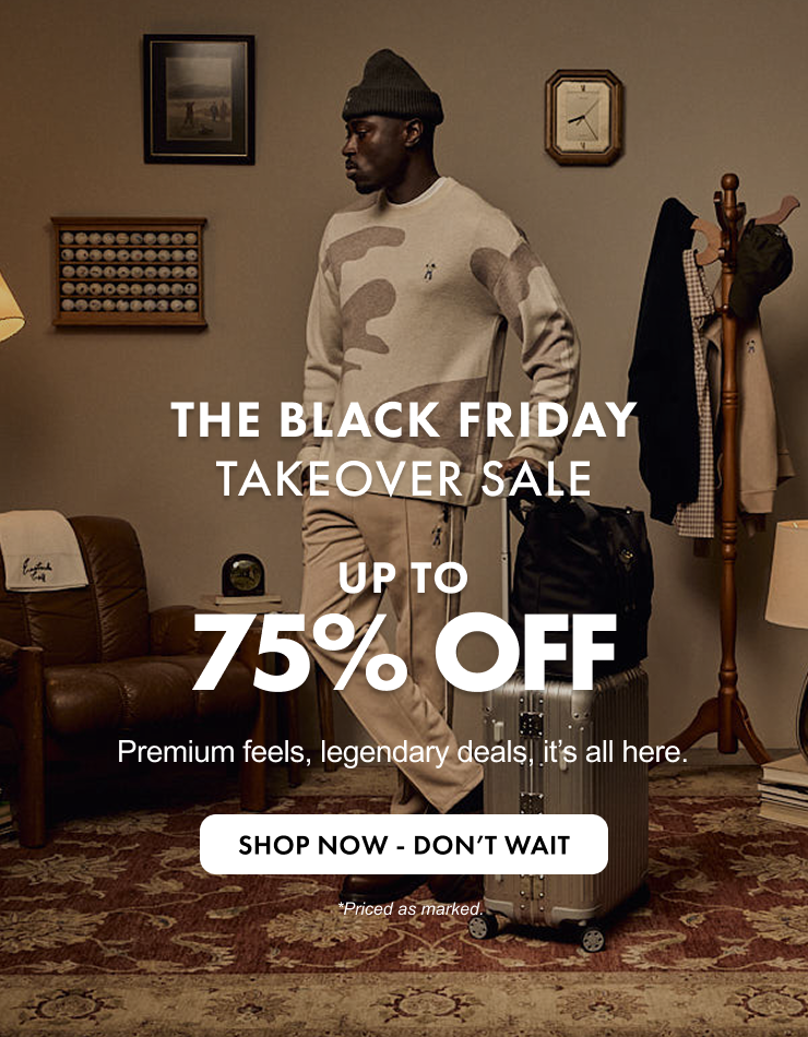 the black friday takeover sale up to 75% off shop now - don't wait priced as marked