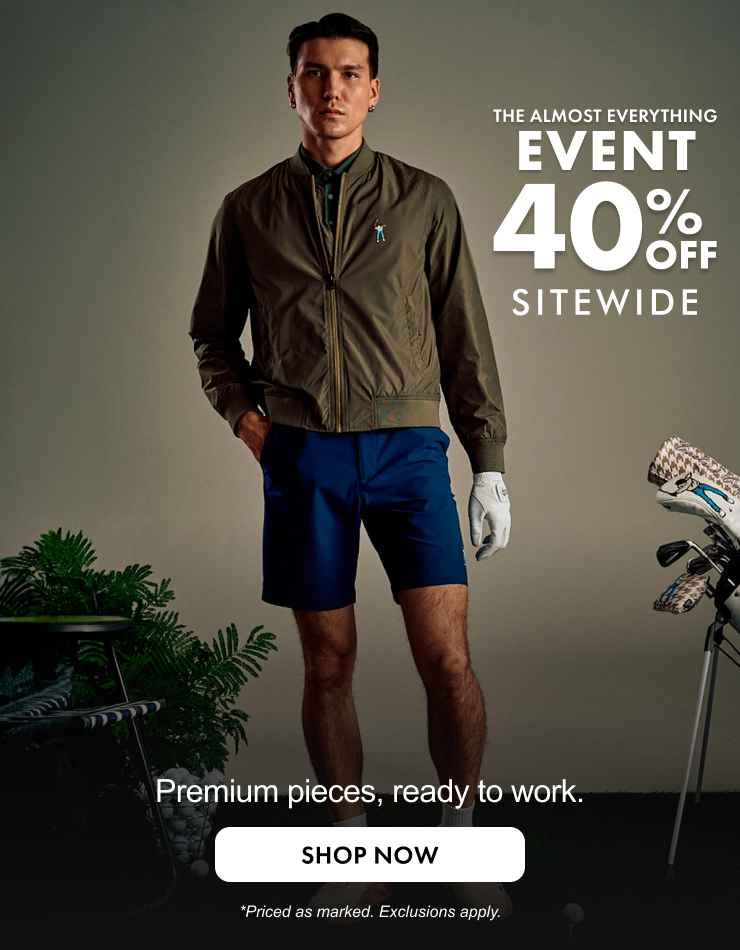 the almost everything event 40% off site wide priced as marked exclusions apply