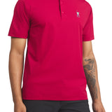 M-Red Men's Snap Placket Polo