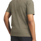 Olive Men's Snap Placket Polo