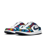 White Multi-Color AJ Mule