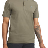 Olive Men's Snap Placket Polo