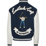 Men's Varsity Jacket Midnight White