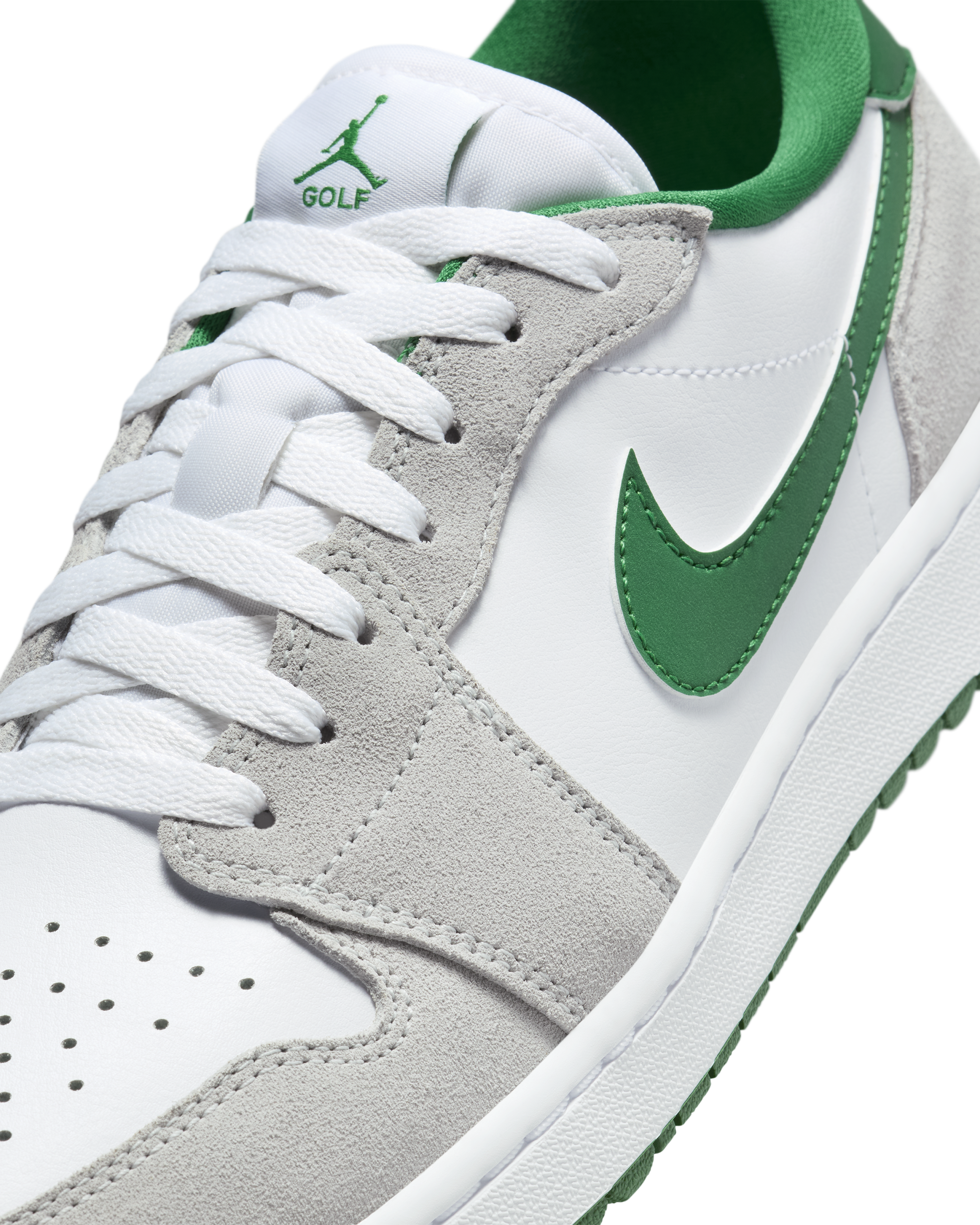 White/Green/Grey AJ 1 Low
