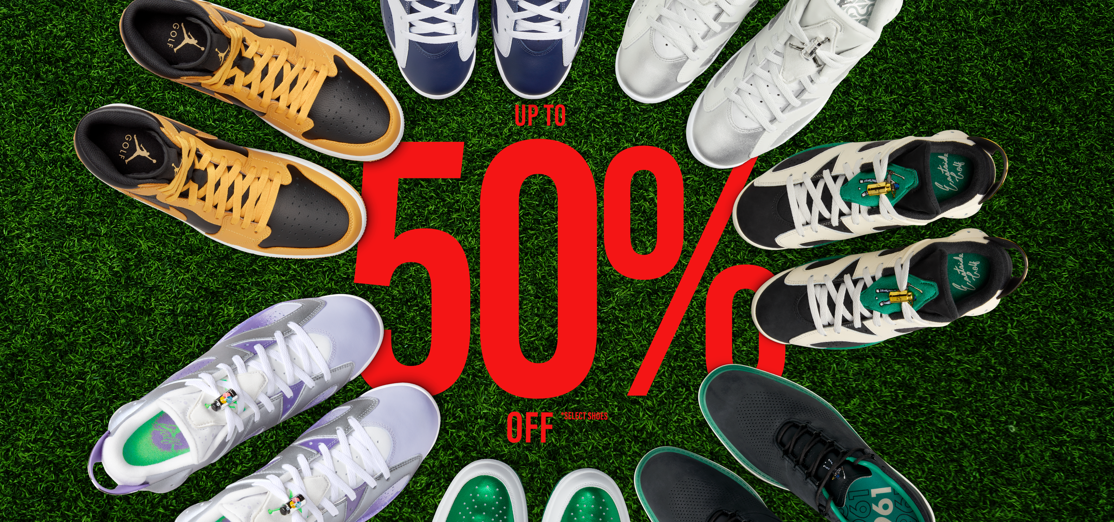 Up to 50% off select shoes. Click to shop now.