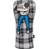 Light Grey/Smoke Grey ESG Driver Cover - Plaid Print
